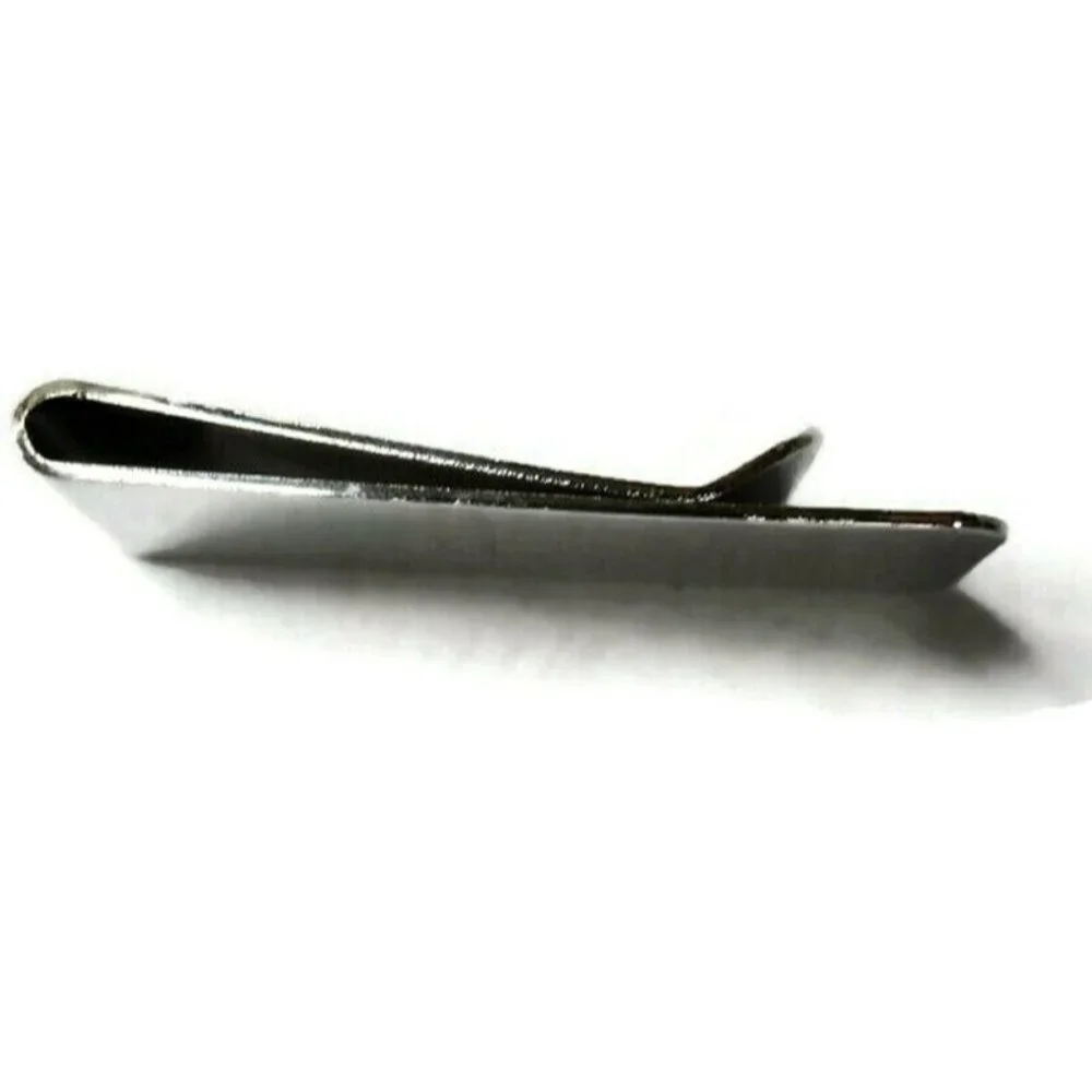 Monogram JBW Money Clip Silver Tone Cash Holder Used